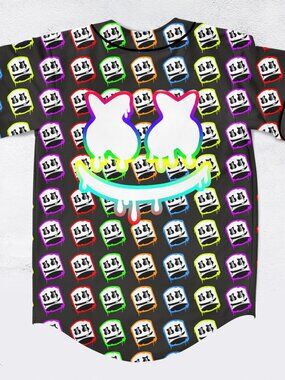 Colorful Marshmello Mello Made It Right Baseball Jersey